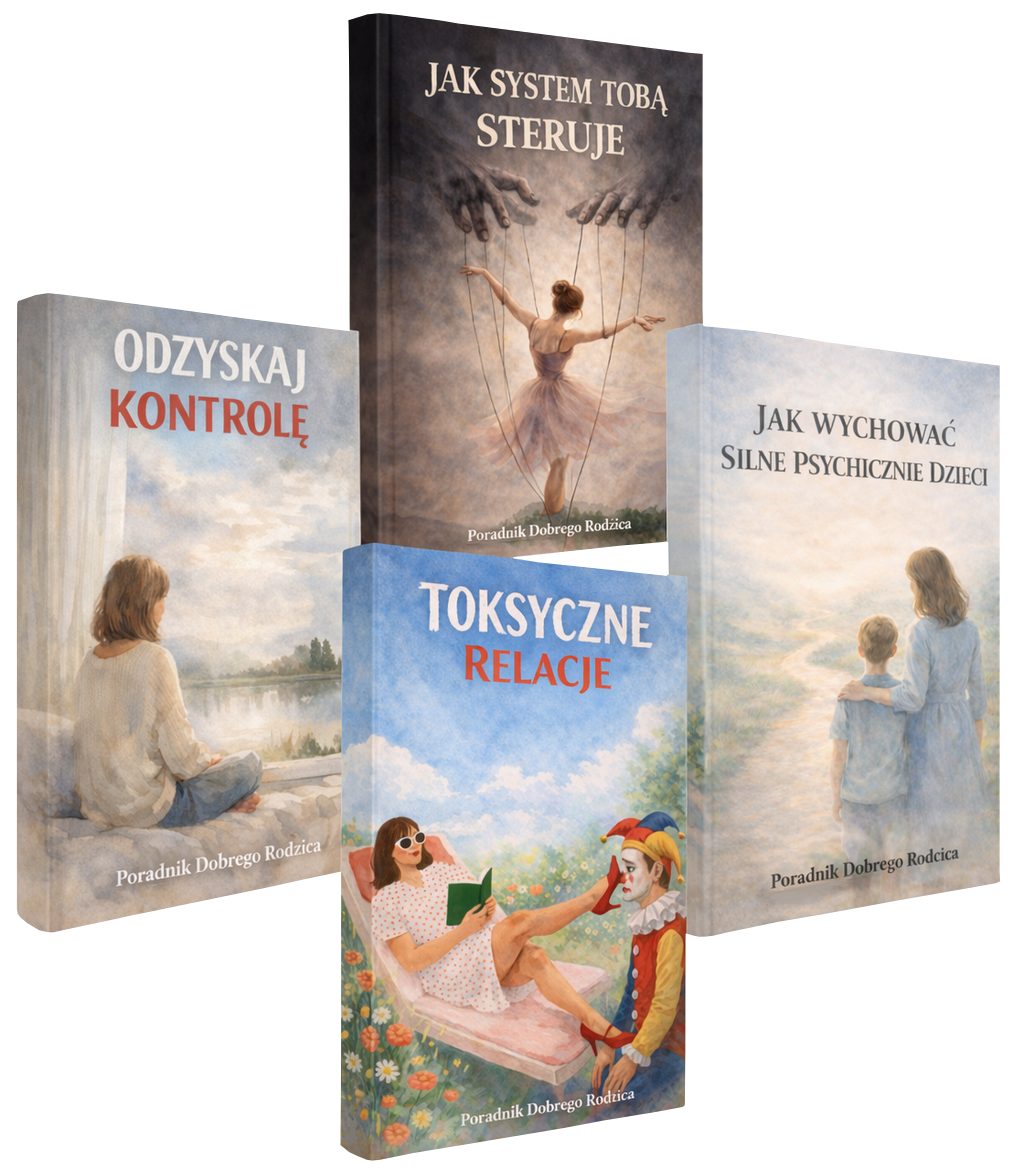 4w1 Zestaw Odzyskaj kontrolę + Jak system Tobą steruje + Toksyczne relacje + Jak wychować silne psychicznie dzieci